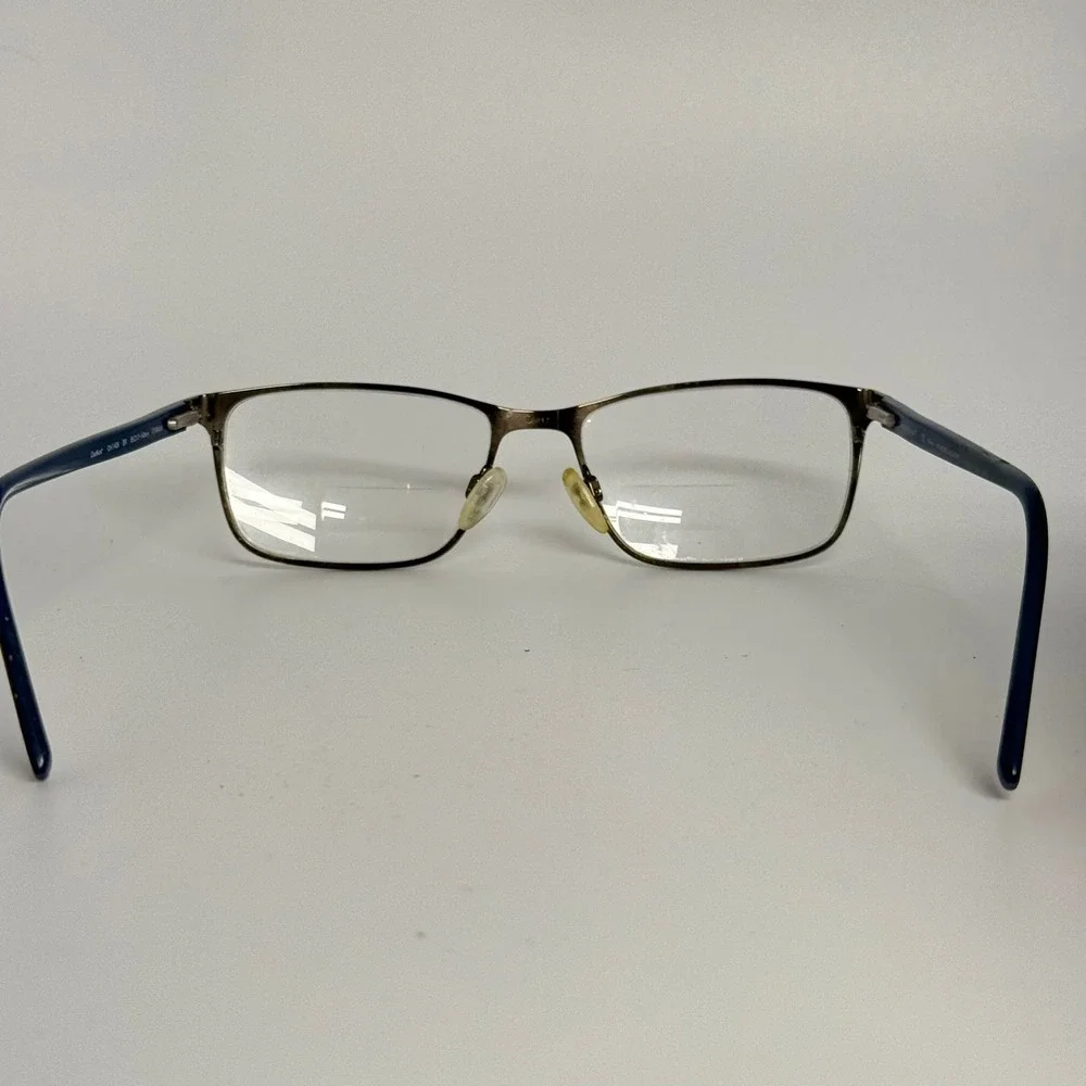 Charmant Titanium Eyeglass‎ Frames Bronze Blue Rectangle CH11426 55-17-140 BR